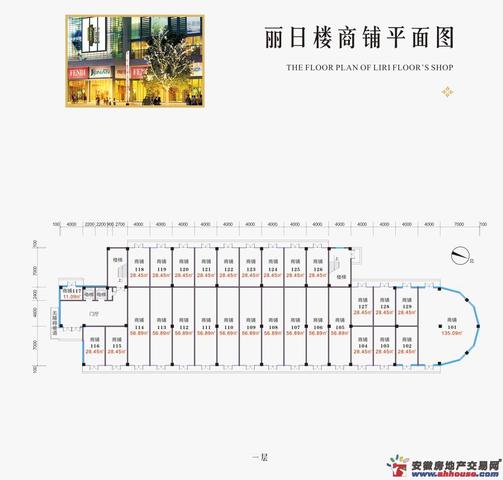 丽日楼商铺1层平面图 11/20