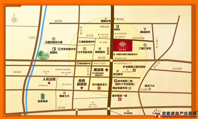 淮海阳光区位图 1/1