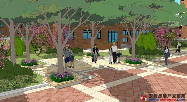 东西休闲轴林荫休闲节点效果 7/9