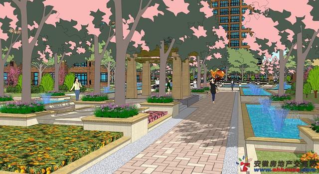 南北轴树阵林荫道林荫 4/9