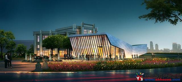 营销中心 夜景 1/14