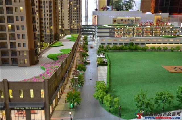 国购广场沙盘局部图 6/19