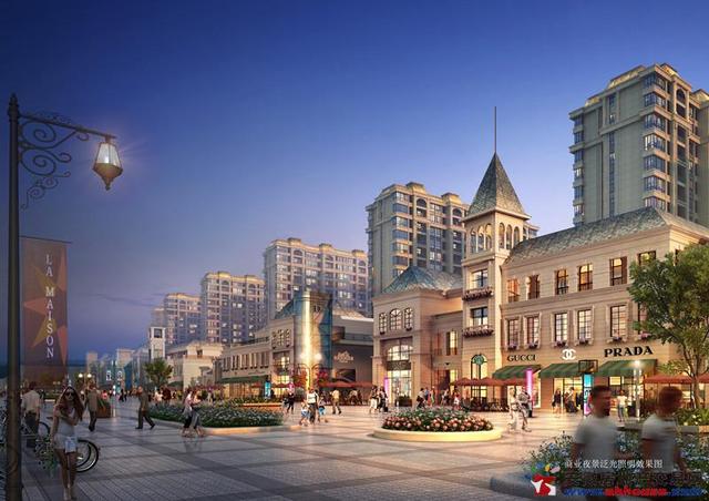 商业夜景透视 2/4