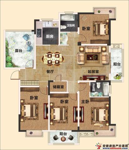 7#楼167平米户型 7/7