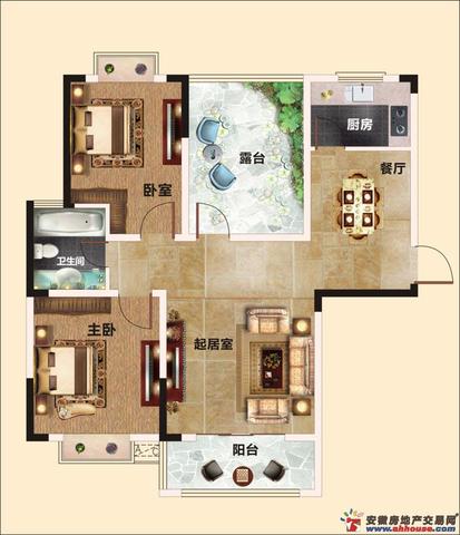 7#楼96平米户型 6/7