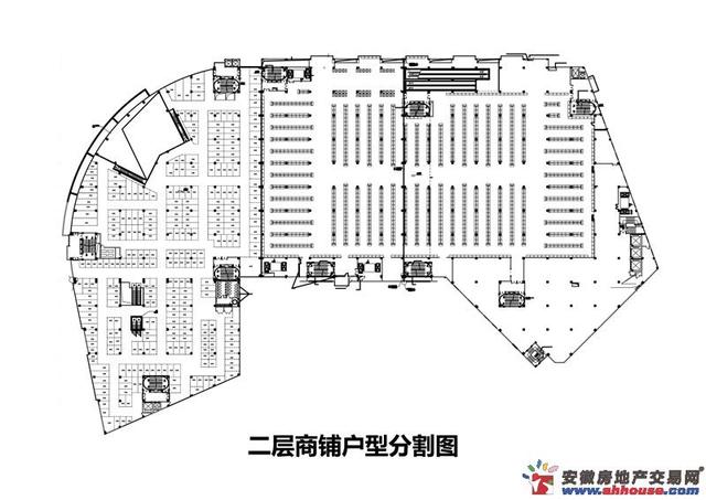 二层商铺户型分割图 3/4