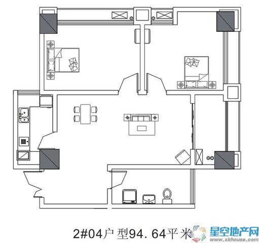 2#04户型 7/20