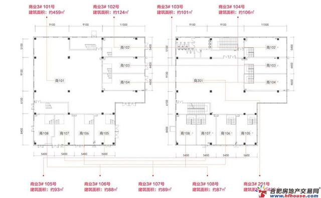 商业3#楼平面图 1/11