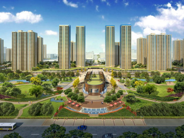 观澜盛世营销中心及二期住宅效果 1/4