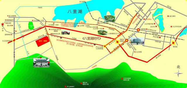 金丰御园交通图 1/2