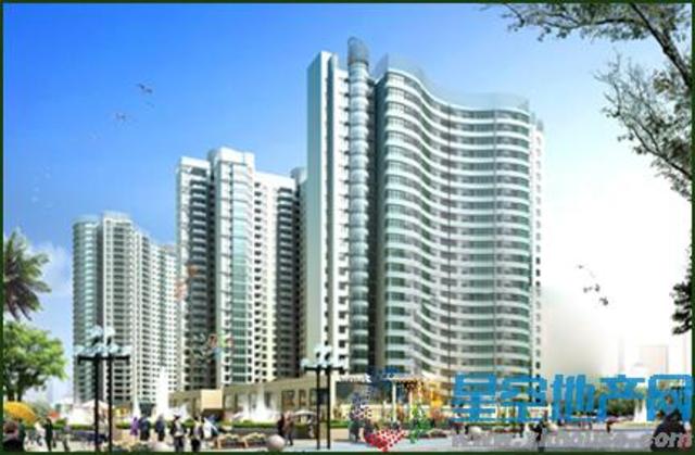 丽景湾楼体效果图. 5/8