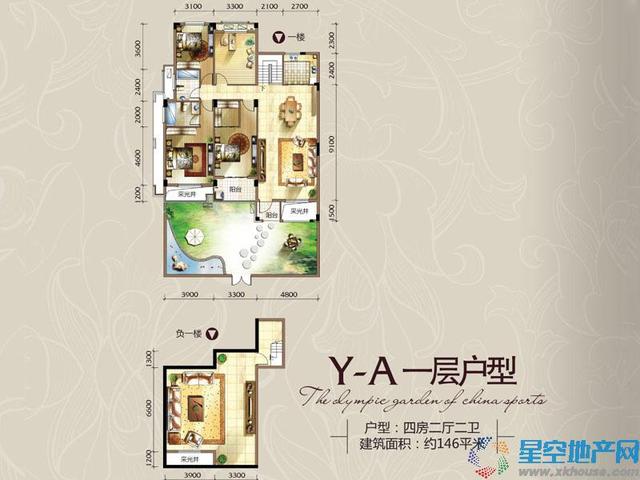 中体奥林匹克花园户型图 6/9