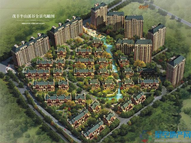 茂丰半山溪谷全景鸟瞰图 3/9