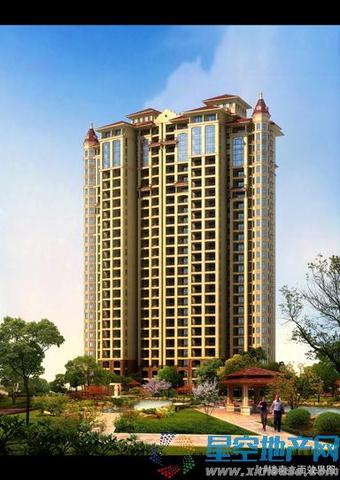 1#楼南立面效果图 10/11